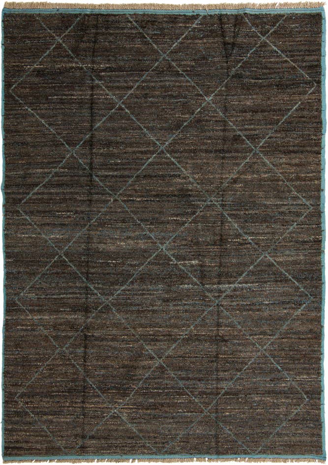 Detail image of 9' 1 x 12' 6 Hand Knotted Moroccan Wool Rug