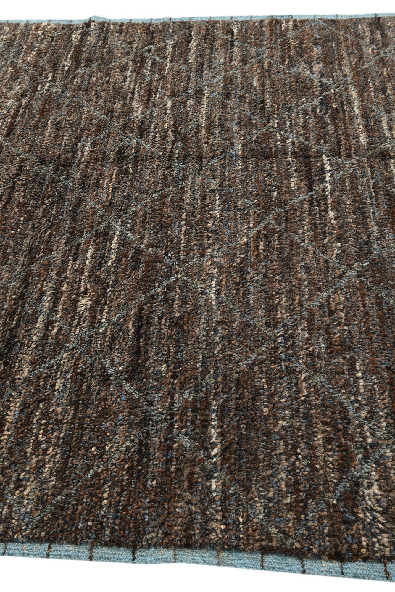 6' 5 x 9' 3 Hand Knotted Moroccan Wool Rug