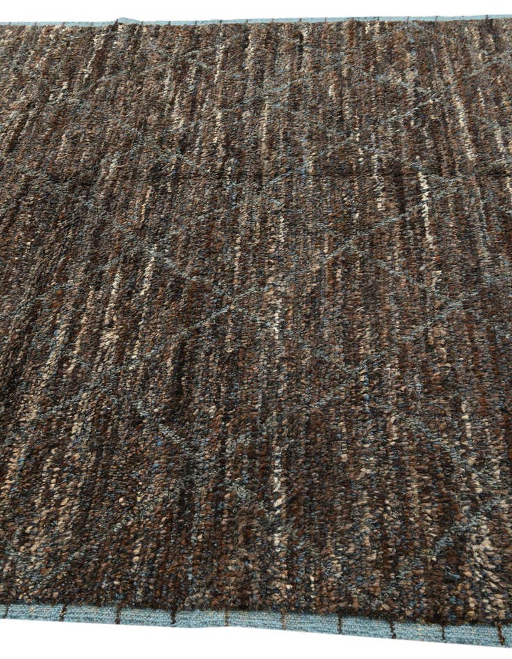 Detail image of 6' 5 x 9' 3  Hand Knotted Moroccan Wool Rug