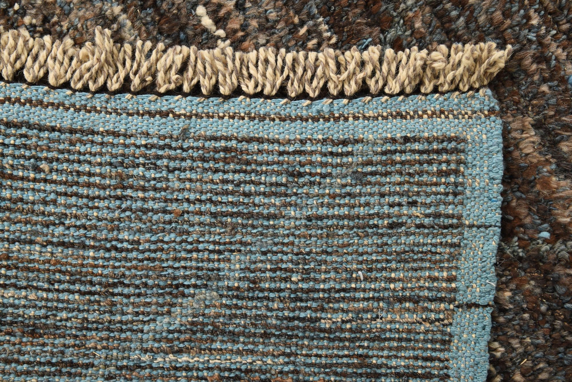 6' 5 x 9' 3 Hand Knotted Moroccan Wool Rug