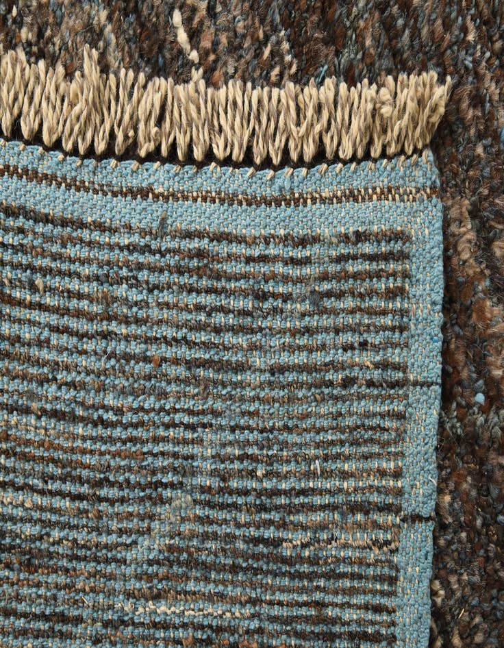 Detail image of 6' 5 x 9' 3  Hand Knotted Moroccan Wool Rug