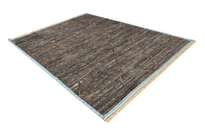 8' x 10' 6 Hand Knotted Moroccan Wool Rug