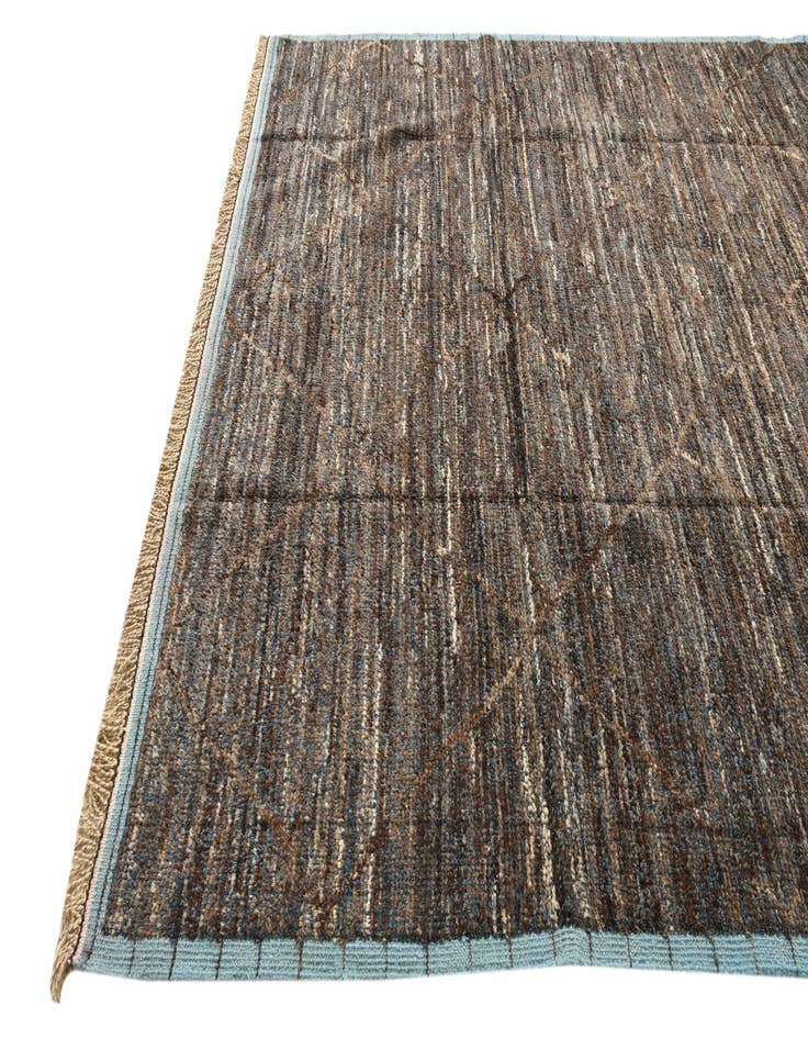 Detail image of 8' x 10' 6  Hand Knotted Moroccan Wool Rug