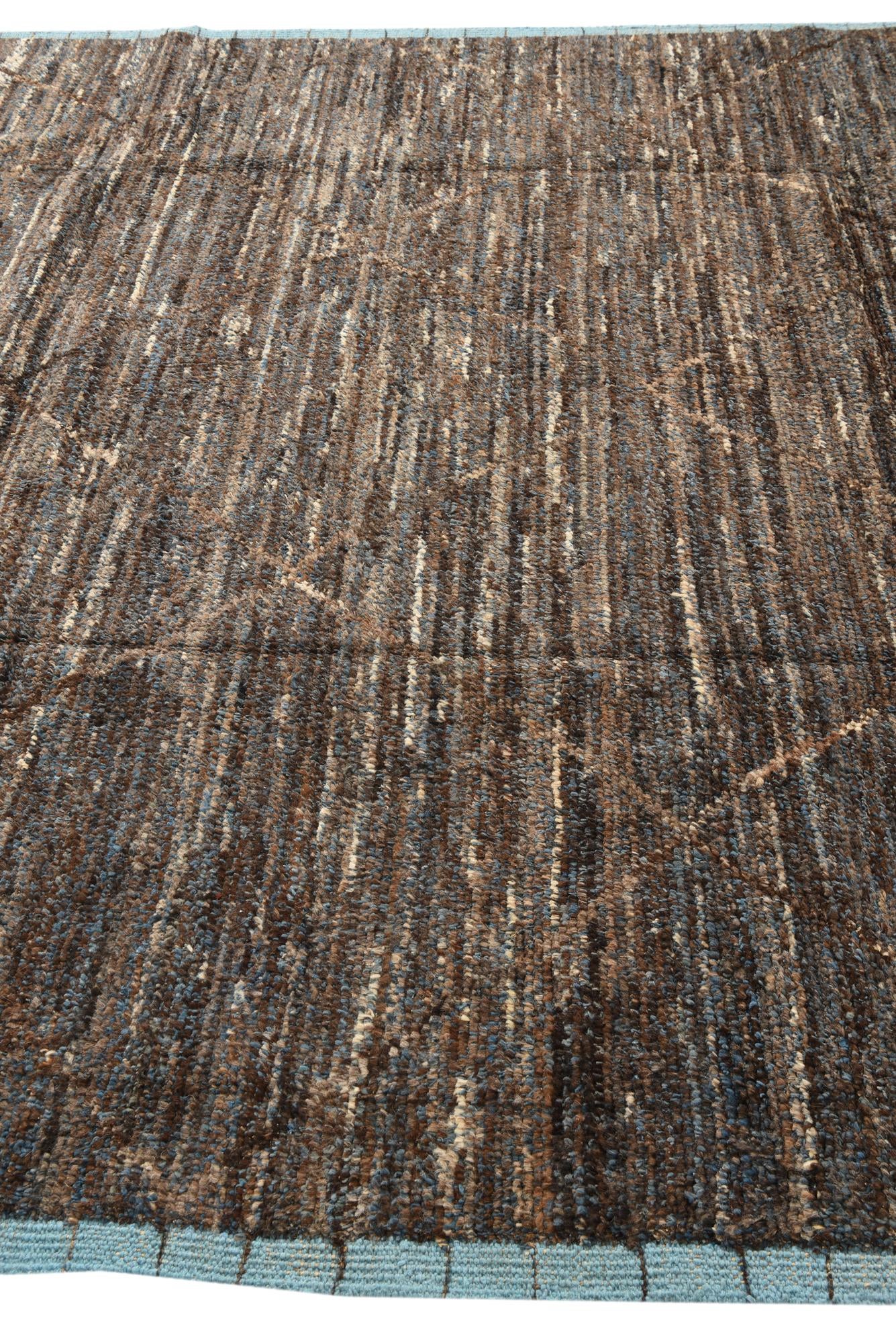 8' x 10' 6 Hand Knotted Moroccan Wool Rug