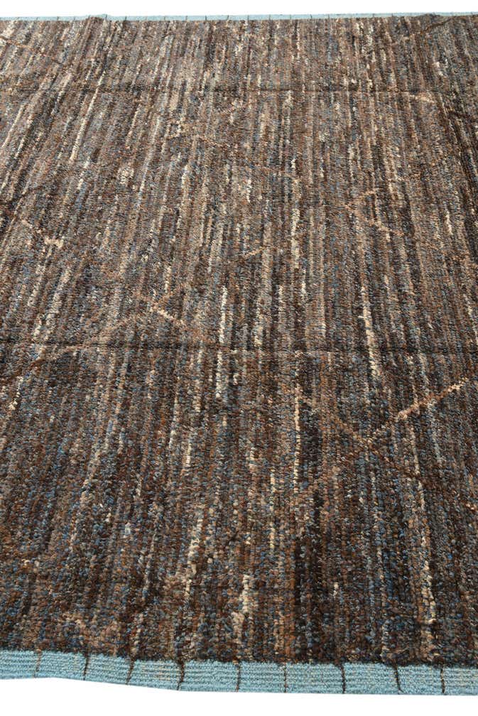 8' x 10' 6 Hand Knotted Moroccan Wool Rug