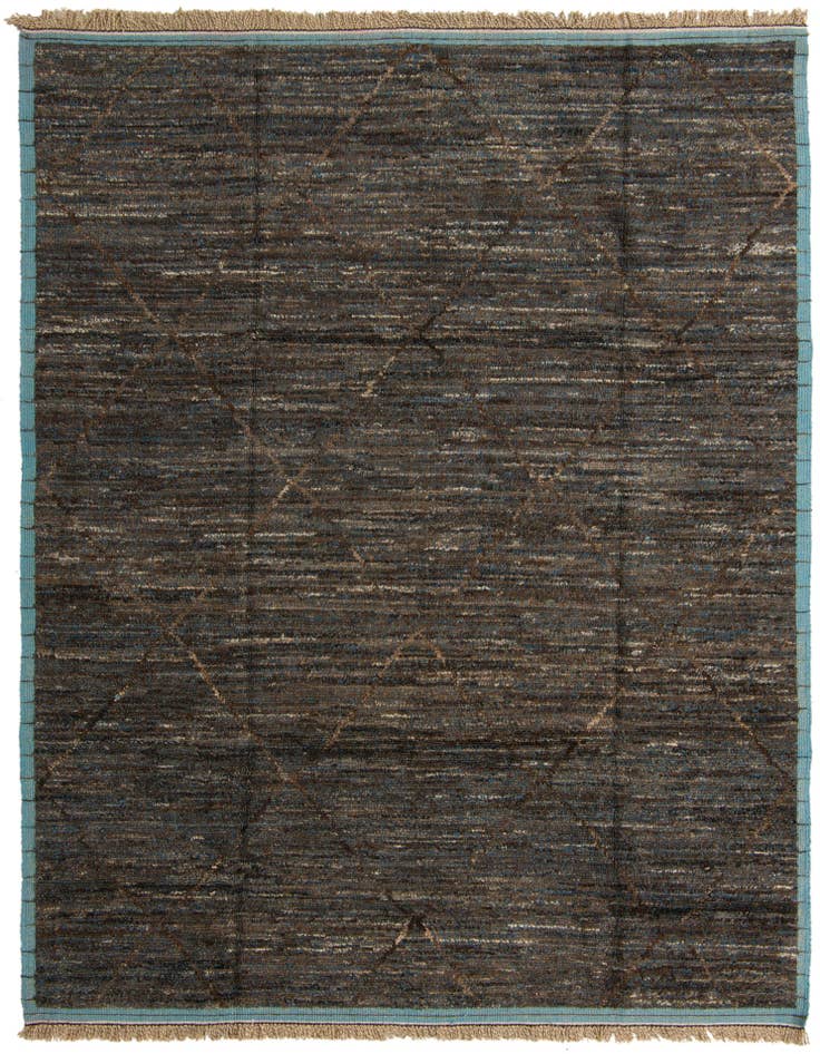 Detail image of 8' x 10' 6 Hand Knotted Moroccan Wool Rug