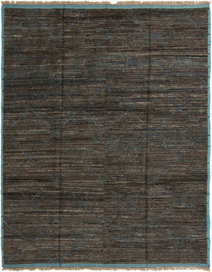 Detail image of 9' x 12' 8 Hand Knotted Moroccan Wool Rug
