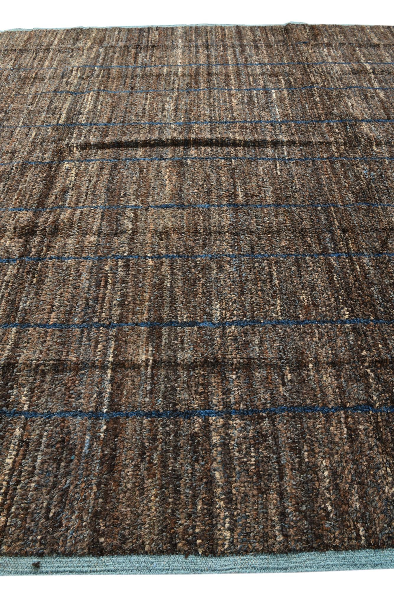 9' 3 x 12' 8 Hand Knotted Moroccan Wool Rug