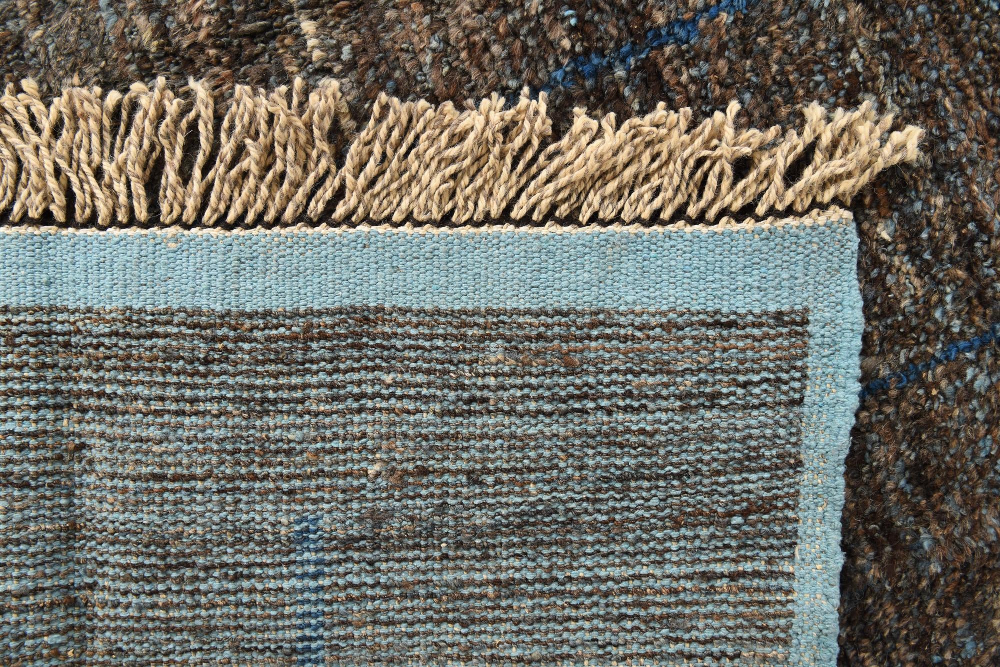 9' 3 x 12' 8 Hand Knotted Moroccan Wool Rug