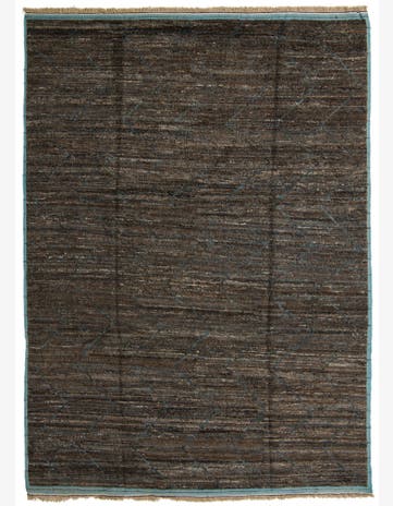 9' x 12' 9 Hand Knotted Moroccan Wool Rug