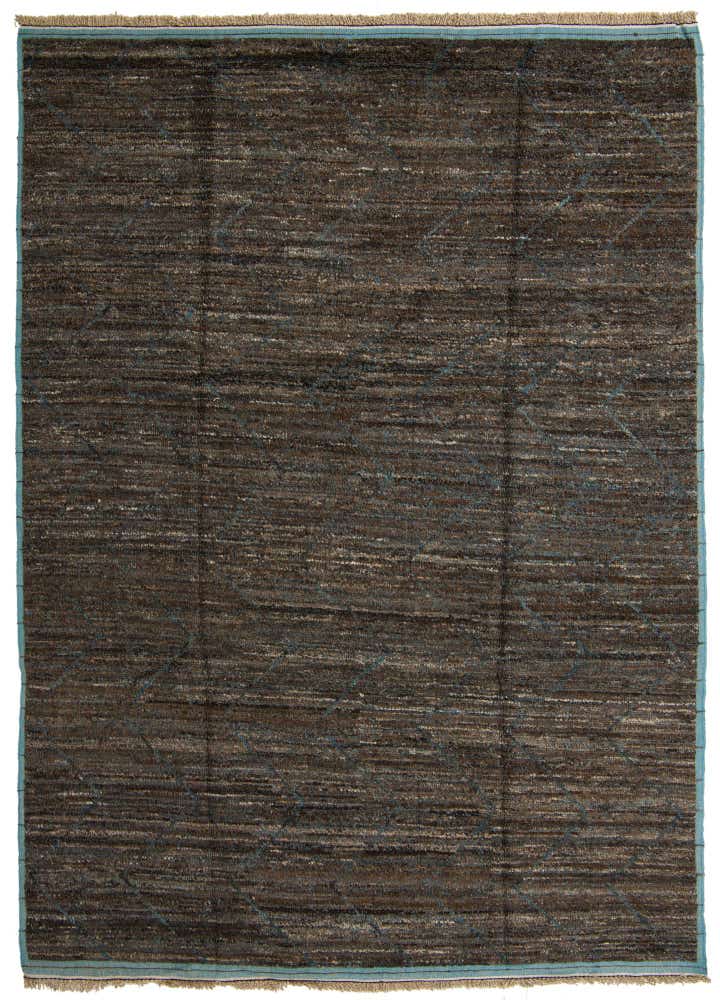 9' x 12' 9 Hand Knotted Moroccan Wool Rug