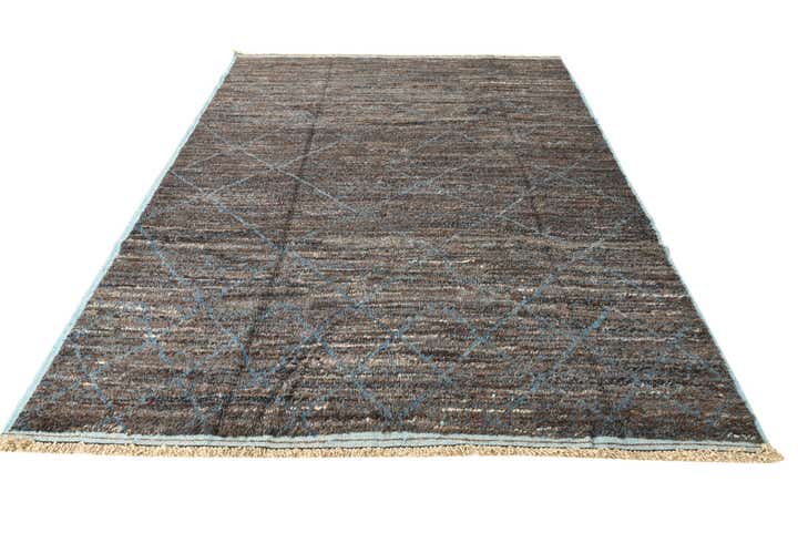 7' 10 x 10' 8 Hand Knotted Moroccan Wool Rug