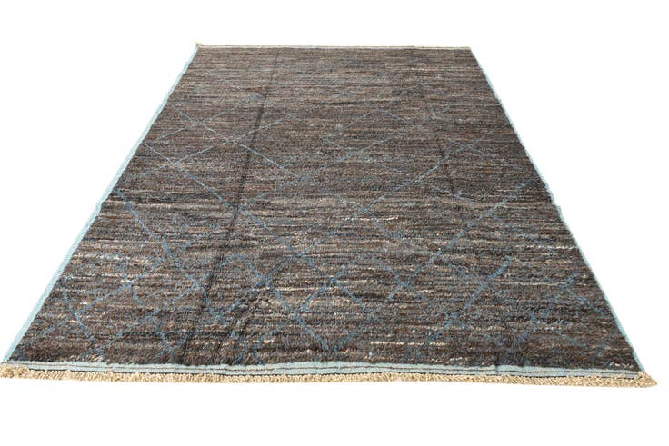 Detail image of 7' 10 x 10' 8 Hand Knotted Moroccan Wool Rug