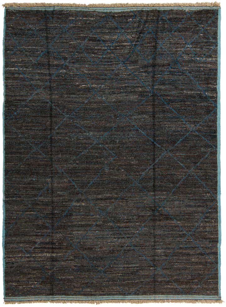 7' 10 x 10' 8 Hand Knotted Moroccan Wool Rug