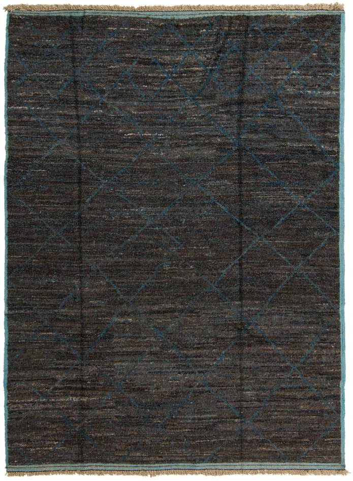 Detail image of 7' 10 x 10' 8 Hand Knotted Moroccan Wool Rug