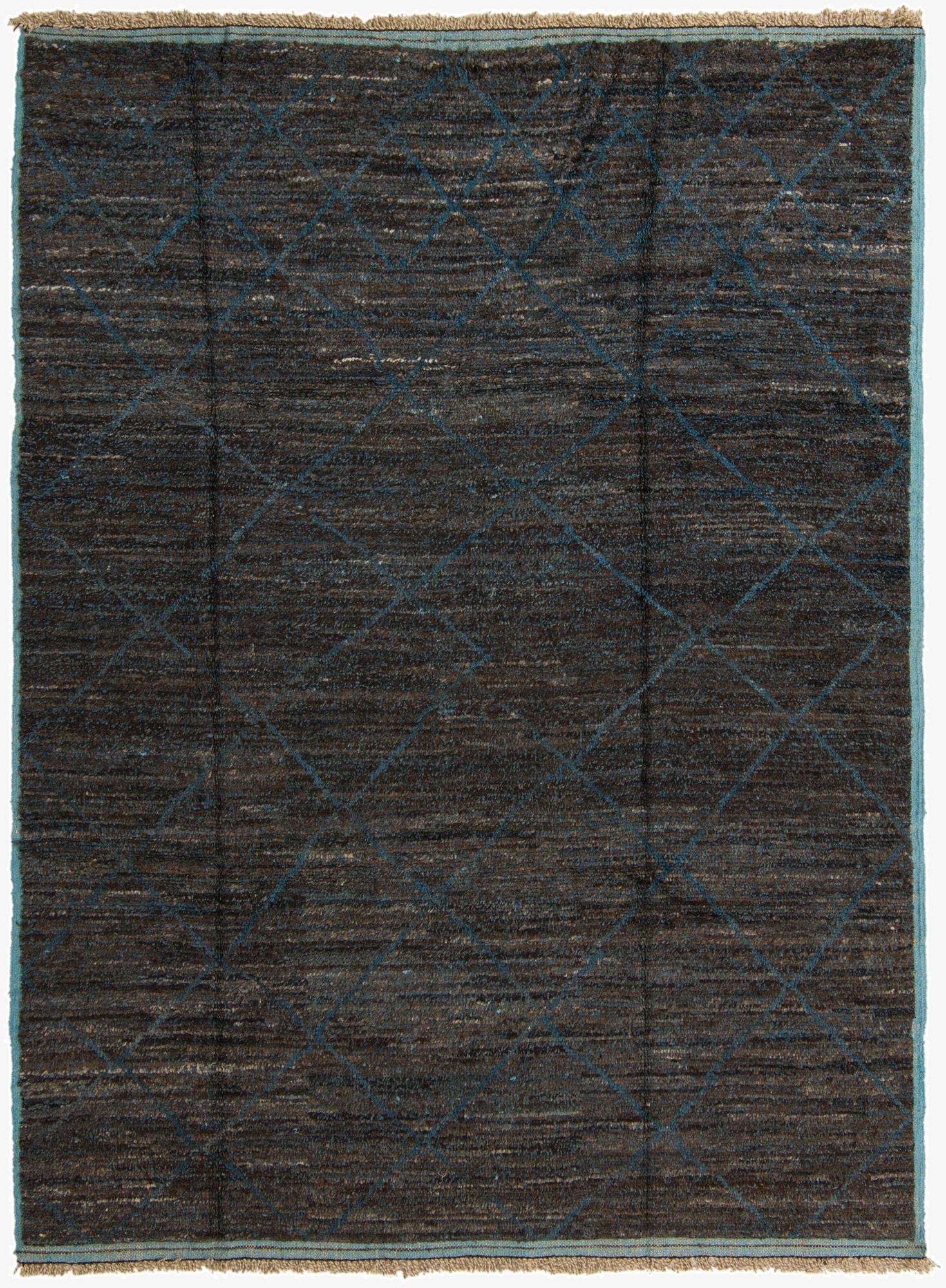7' 10 x 10' 8  Hand Knotted Moroccan Wool Rug