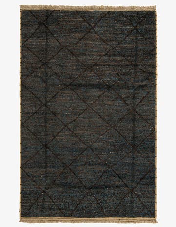 5' 10 x 8' 9 Hand Knotted Moroccan Wool Rug