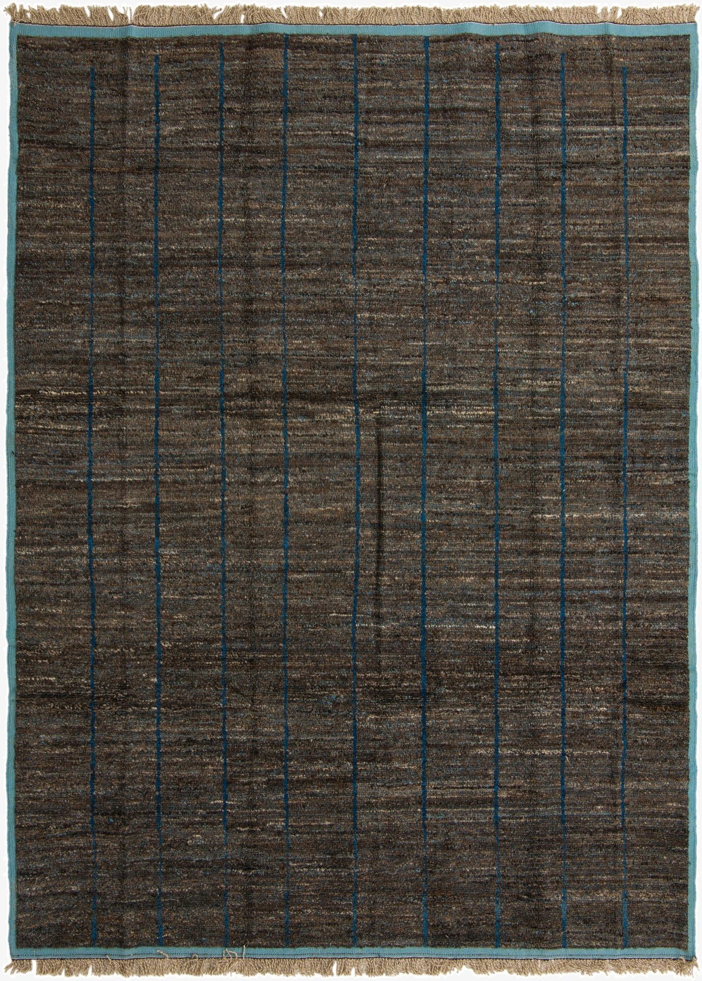 9' 3 x 12' 8  Hand Knotted Moroccan Wool Rug