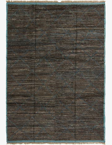 9' x 12' 8 Hand Knotted Moroccan Wool Rug