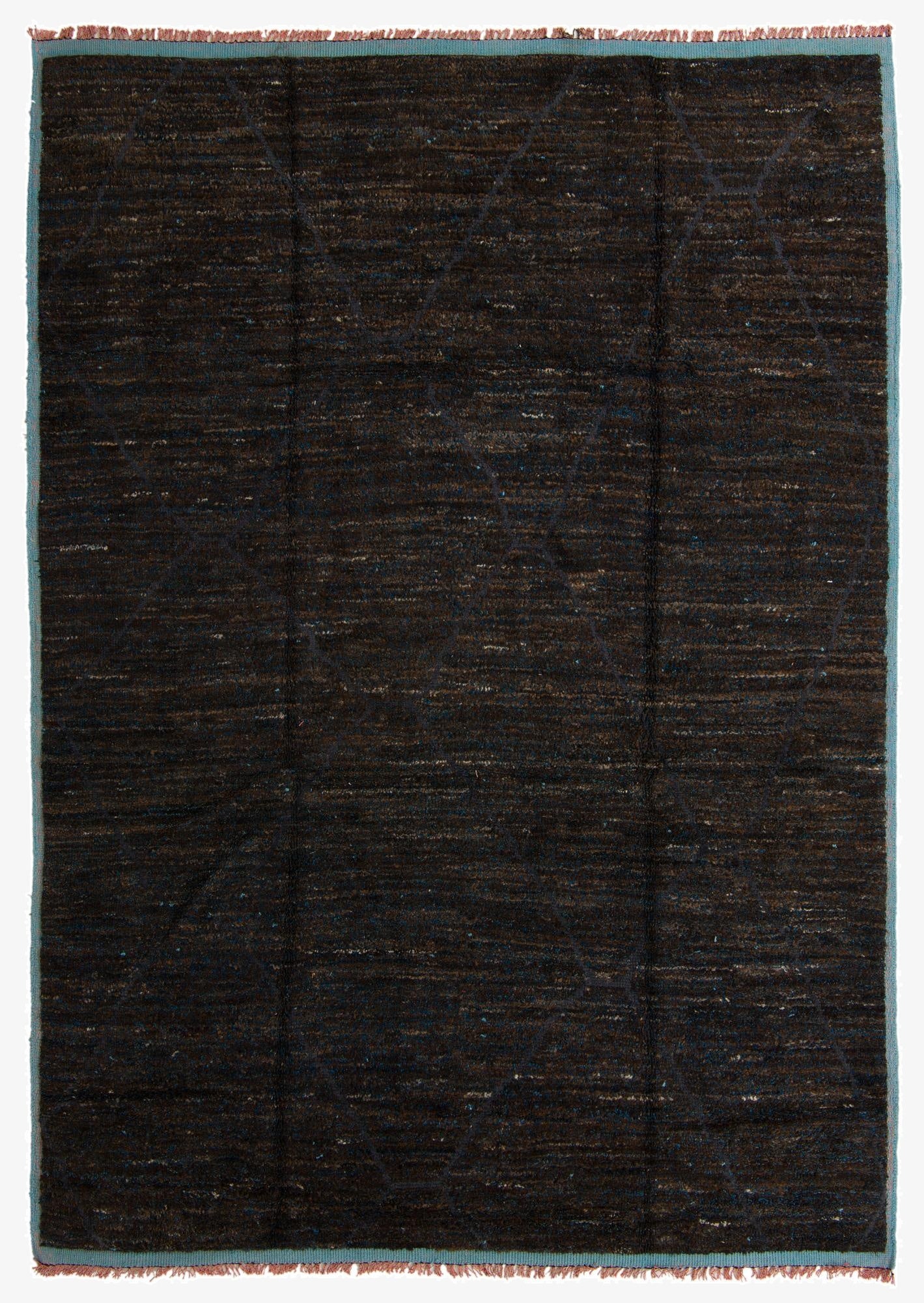 8' 9 x 12' 3  Hand Knotted Moroccan Wool Rug