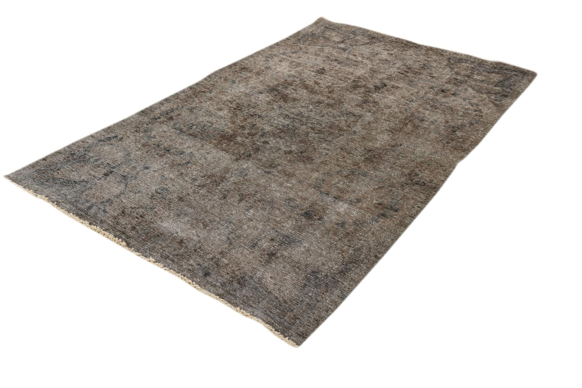 4' 8 x 7' 9 Hand Knotted Ultra Vintage Persian Wool Rug