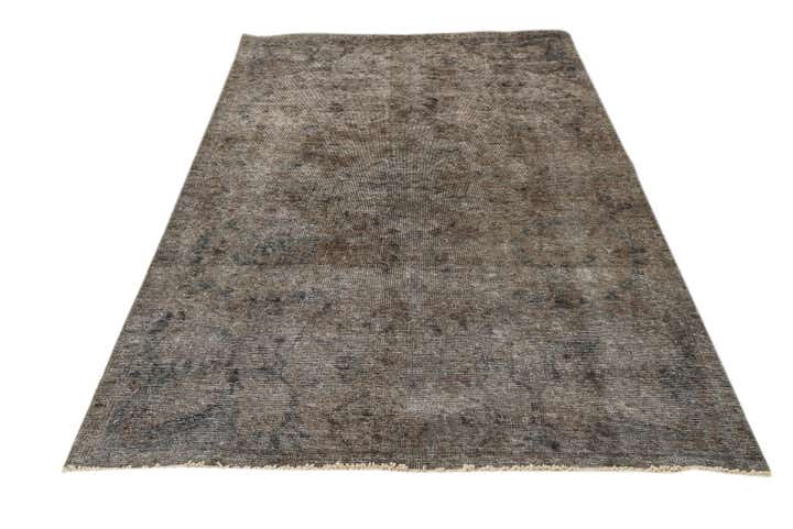 4' 8 x 7' 9 Hand Knotted Ultra Vintage Persian Wool Rug