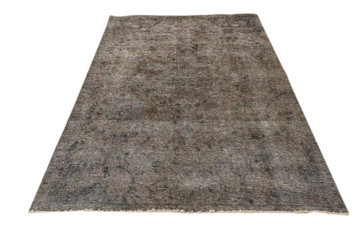 Detail image of 4' 8 x 7' 9 Hand Knotted Ultra Vintage Persian Wool Rug