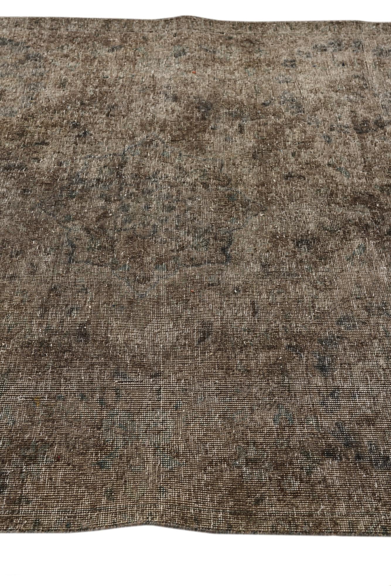 4' 8 x 7' 9 Hand Knotted Ultra Vintage Persian Wool Rug