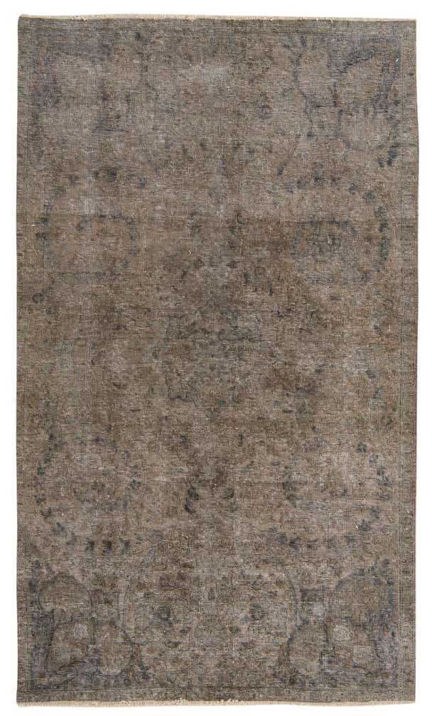 4' 8 x 7' 9 Hand Knotted Ultra Vintage Persian Wool Rug