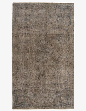 4' 8 x 7' 9 Hand Knotted Ultra Vintage Persian Wool Rug