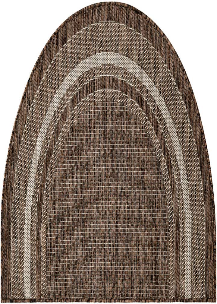 2' 7 x 4' Easy-Clean Border Indoor / Outdoor Hearth Rug
