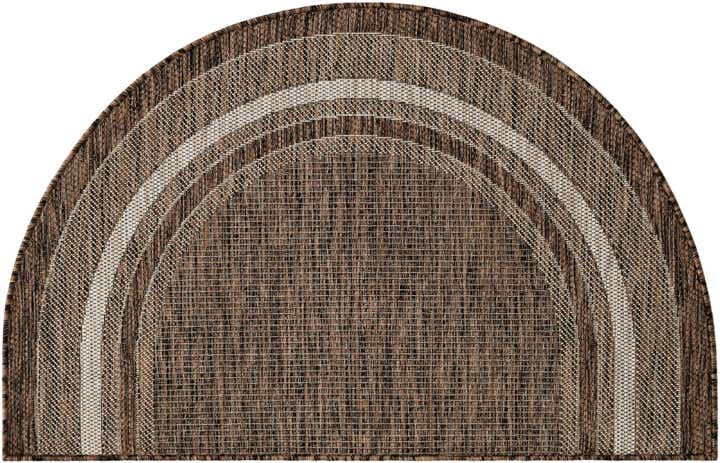 2' 7 x 4' Easy-Clean Border Indoor / Outdoor Hearth Rug