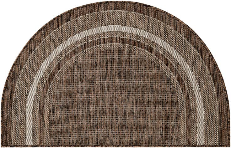 Detail image of 2' 7 x 4' Easy-Clean Border Indoor / Outdoor Hearth Rug