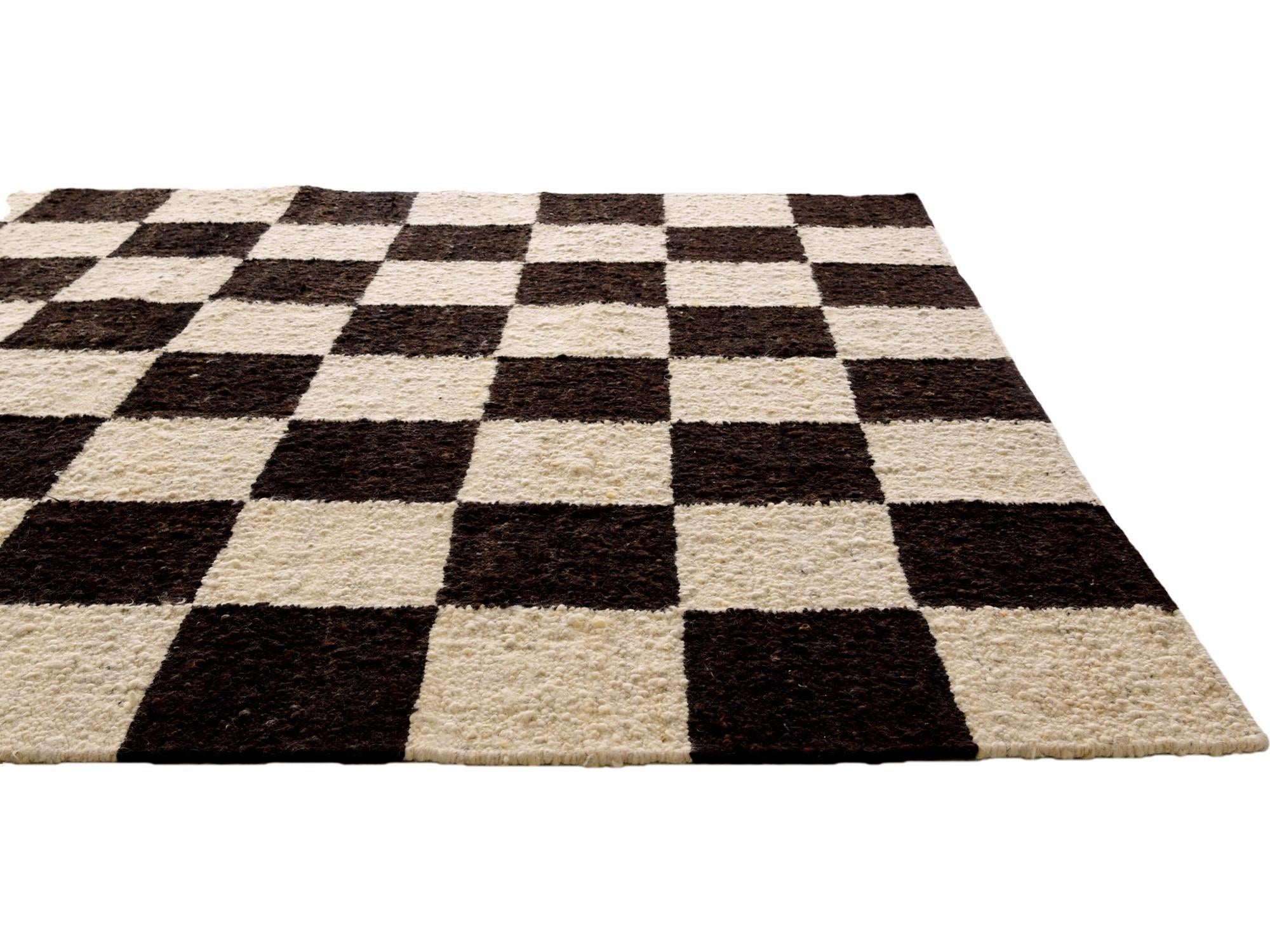 8' 2 x 9' 9 Hand Knotted Moroccan Wool Rug