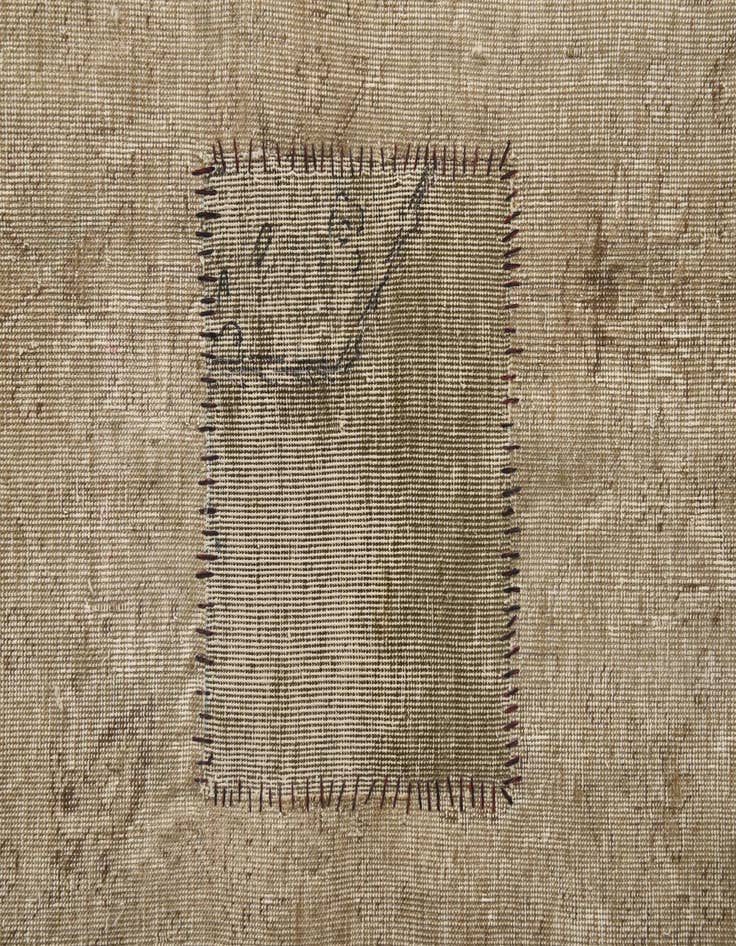 Detail image of 9' 7 x 12' 2  Hand Knotted Ultra Vintage Persian Wool Rug