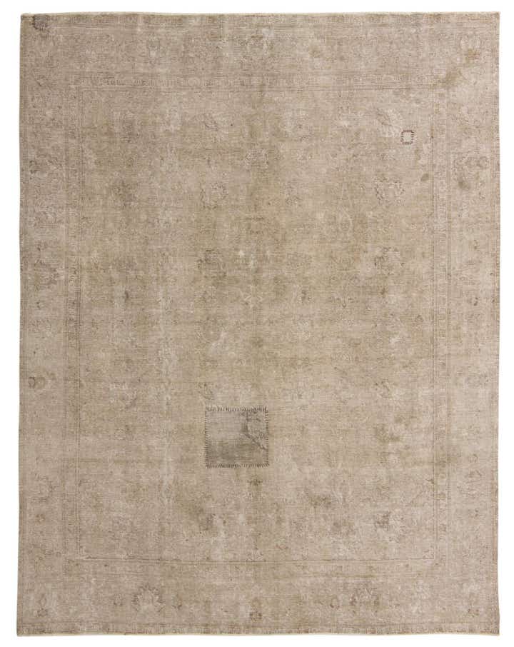 9' 7 x 12' 2 Hand Knotted Ultra Vintage Persian Wool Rug