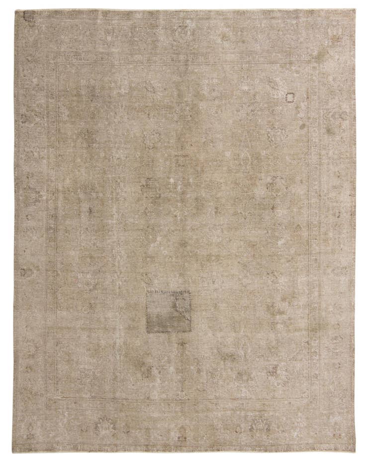 Detail image of 9' 7 x 12' 2 Hand Knotted Ultra Vintage Persian Wool Rug