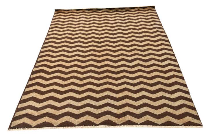 4' 10 x 6' 3 Hand Knotted Modern Ziegler Rug