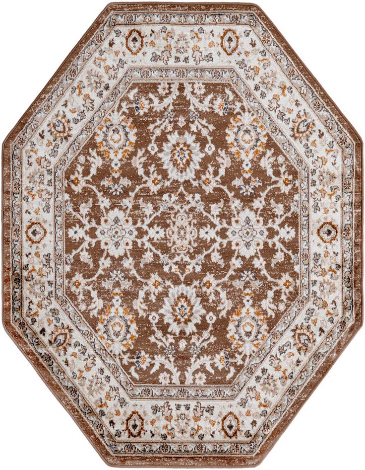 Detail image of 5' 3 x 5' 3 Charlotte Octagon Rug