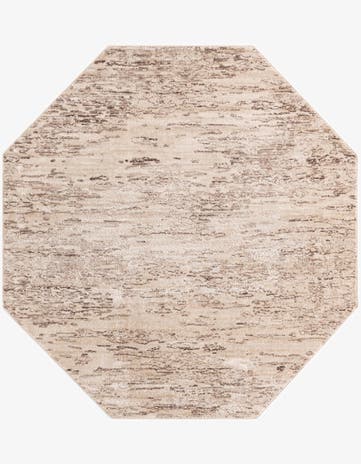 Brown Oasis Octagon Rug