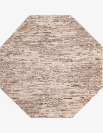 Brown Oasis Octagon Rug