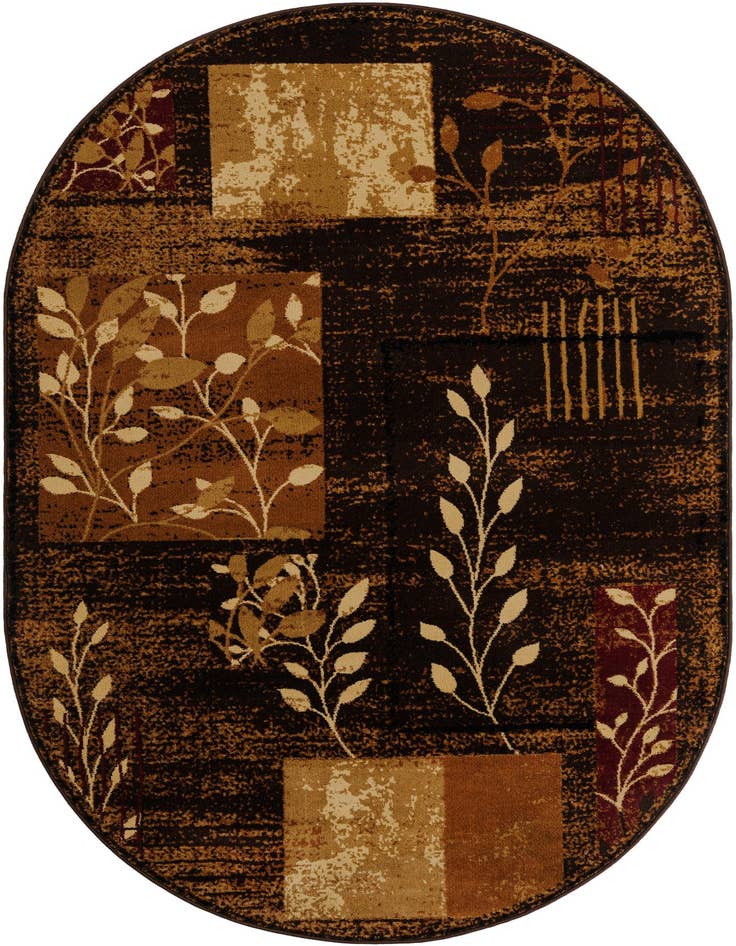 Detail image of 5' 3 x 8' Cafe Oval Rug
