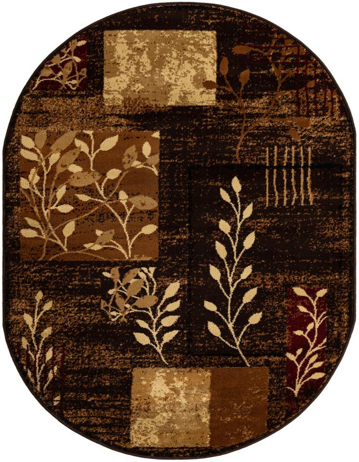 Detail image of 4' 1 x 6' 1 Cafe Oval Rug