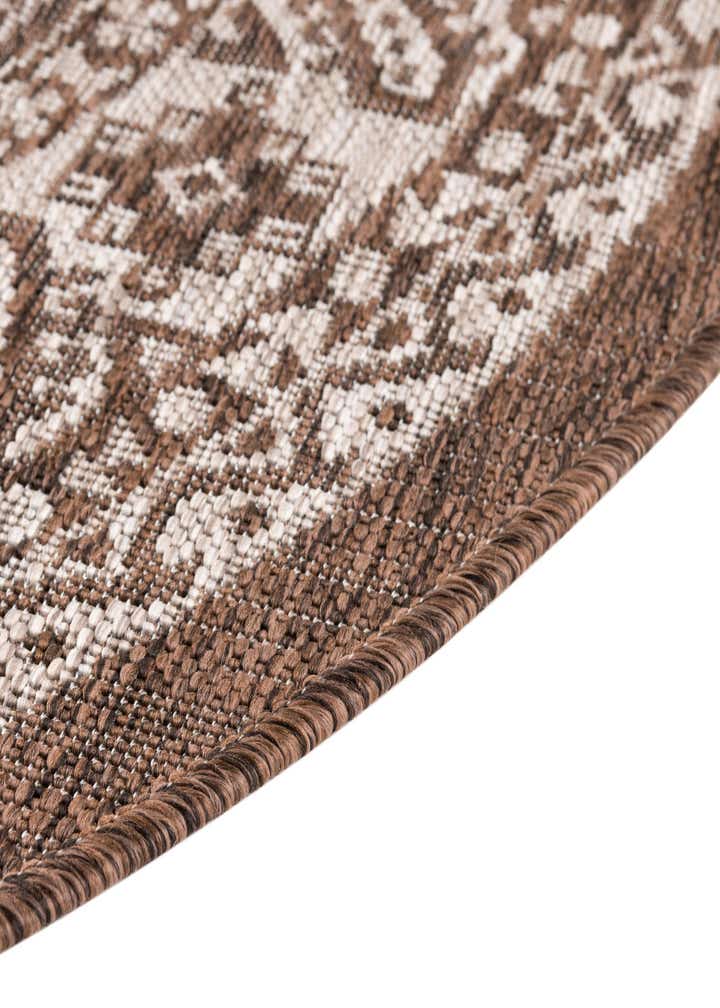3' x 5' 3 Easy-Clean Aztec Indoor / Outdoor Oval Rug