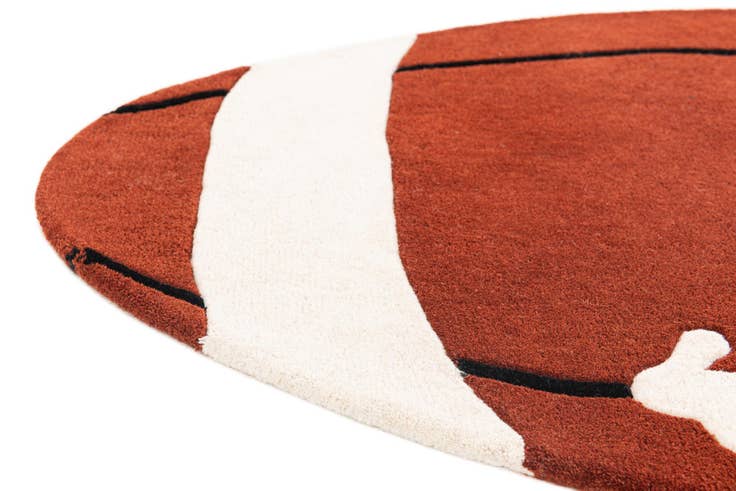 Detail image of 3' x 5' 2 Playtime Kids Wool Oval Rug