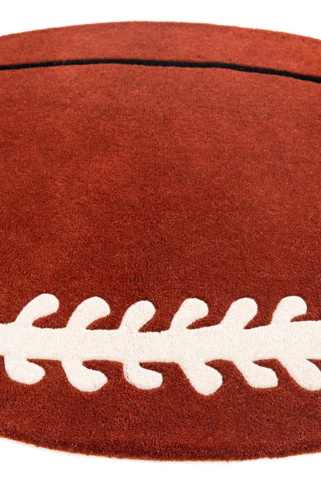 Detail image of 3' x 5' 2 Playtime Kids Wool Oval Rug