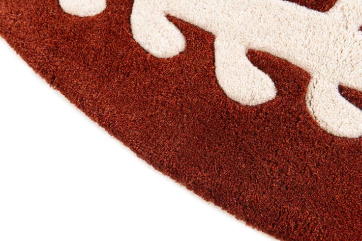 Detail image of 3' x 5' 2 Playtime Kids Wool Oval Rug