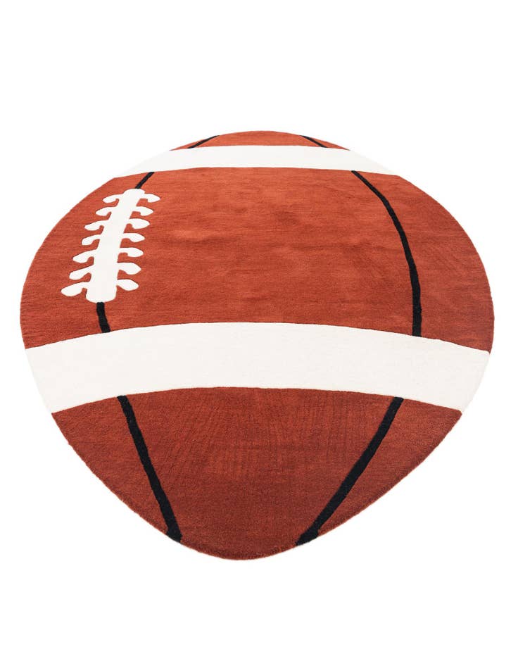 Detail image of 6' x 10' Playtime Kids Wool Oval Rug