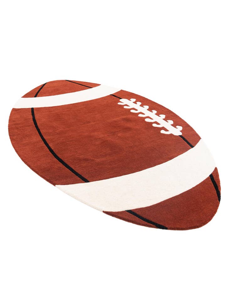 Detail image of 6' x 10' Playtime Kids Wool Oval Rug