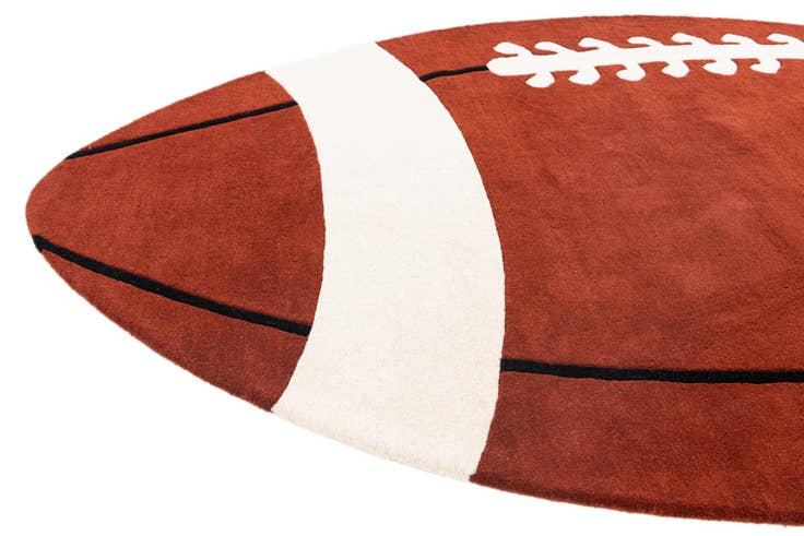 Detail image of 6' x 10' Playtime Kids Wool Oval Rug